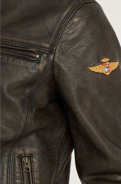 Куртка кожаная мужская Marina Militare AYJ0026-22300012 - 3XL AYJ0026-22300012 фото